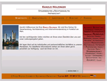 Tablet Screenshot of kanzlei-holzinger.de